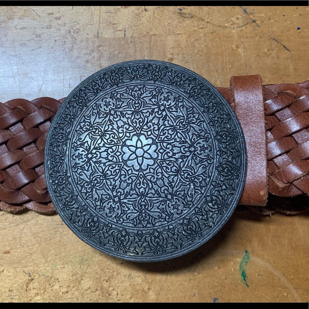 ModCloth Wide width braided leather belt.